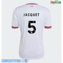 Camisa de time de futebol Liverpool Jeremy Jacquet #5 Replicas 2º Equipamento 2026-27 Manga Curta